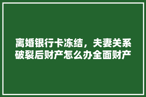 离婚银行卡冻结，夫妻关系破裂后财产怎么办全面财产分割与银行卡处理